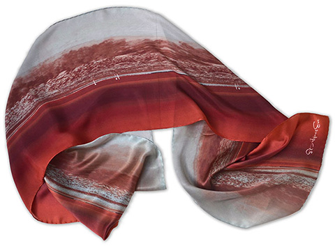 bespoke silk scarf commission momento
