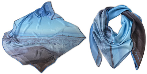 bespoke silk scarf commission momento
